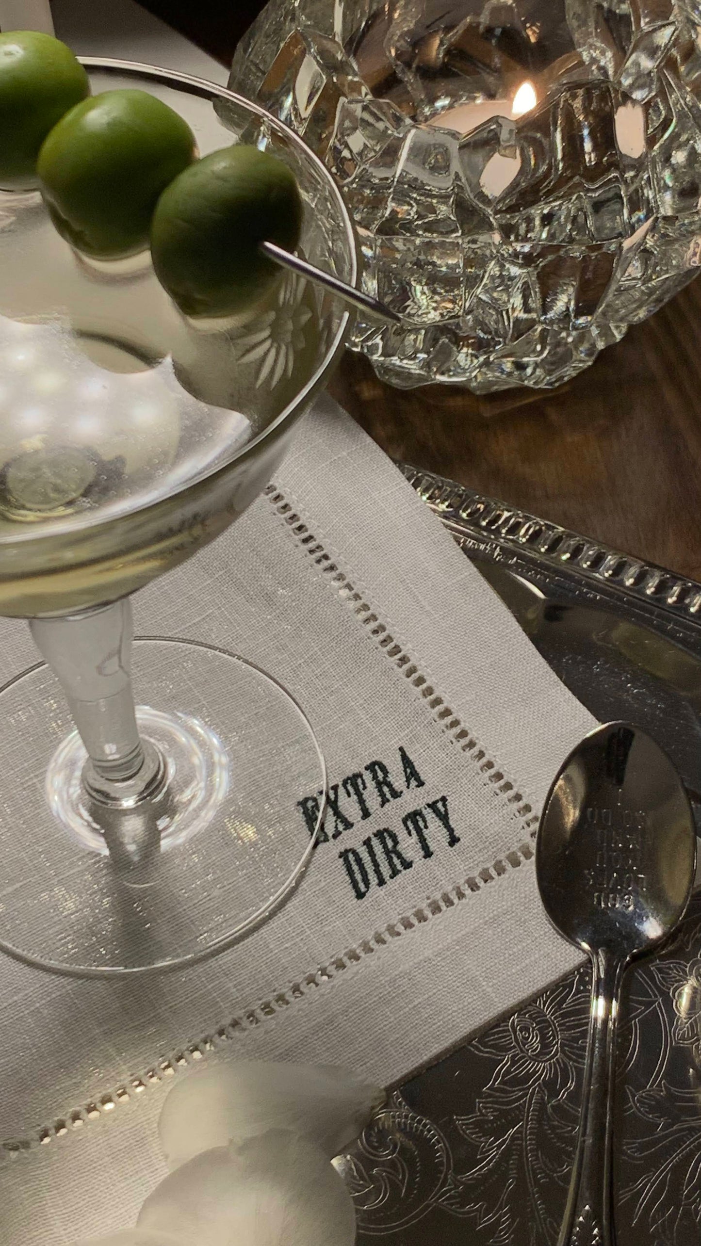 The Extra Dirty Cocktail Napkin Set