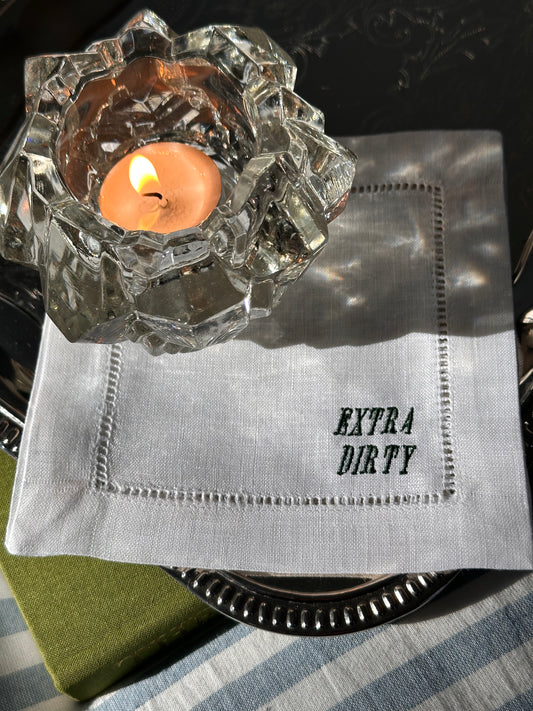 The Extra Dirty Cocktail Napkin Set