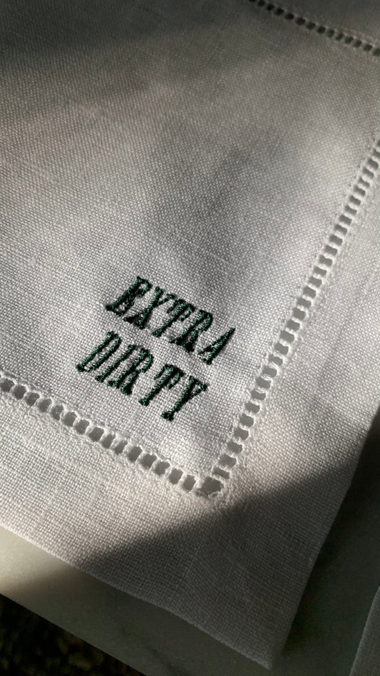 The Extra Dirty Cocktail Napkin Set