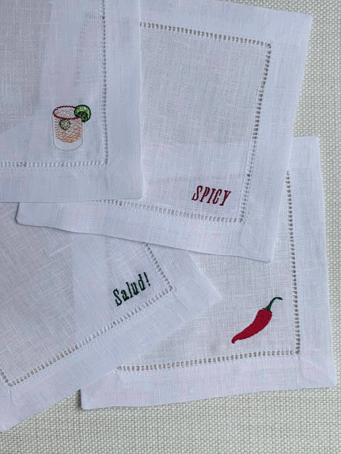 The Spicy Marg Cocktail Napkin Set