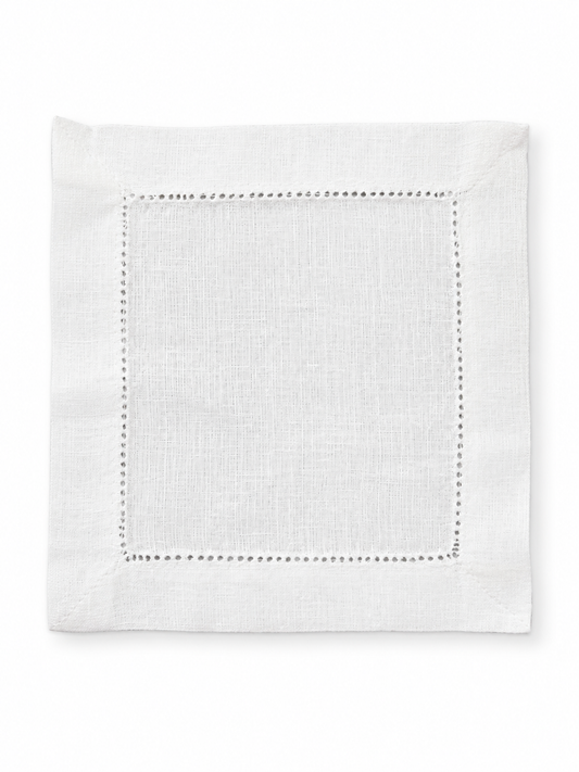 Linen Cocktail Napkin - Side Note (motif)