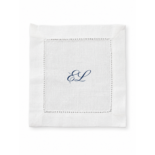 Linen Cocktail Napkin - Statement (font)