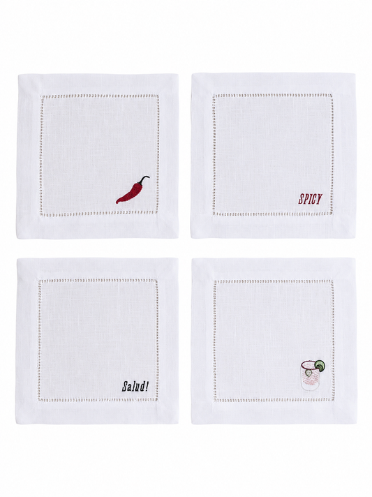 The Spicy Marg Cocktail Napkin Set